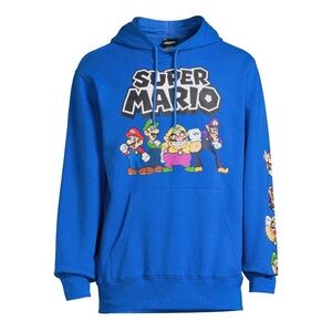 Nintendo Super Mario Bros Men's Graphic Hoodie Sweatshirt XL